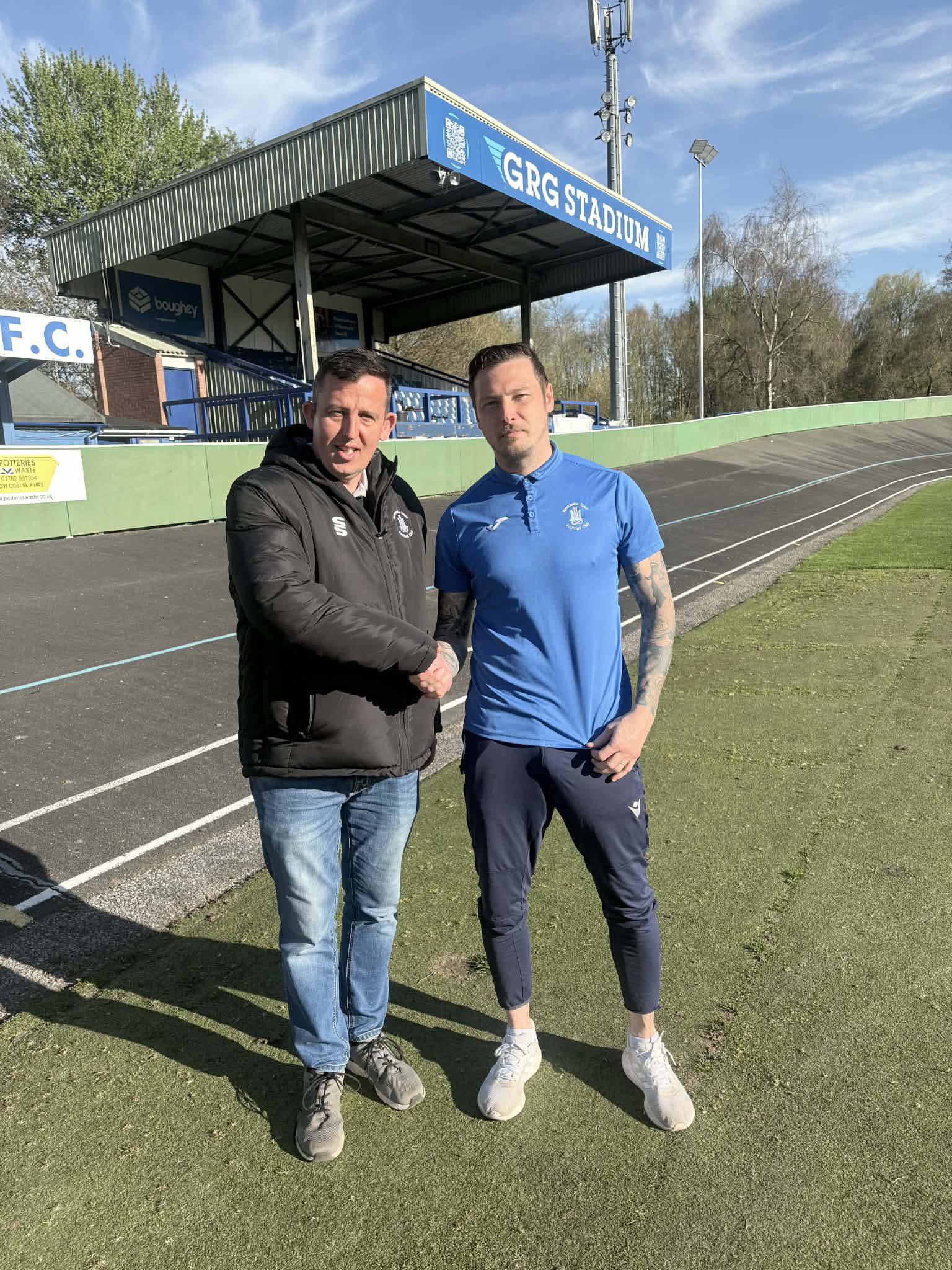 Tim Grice receives his Bank Holiday Monday Man of the match award April 2026