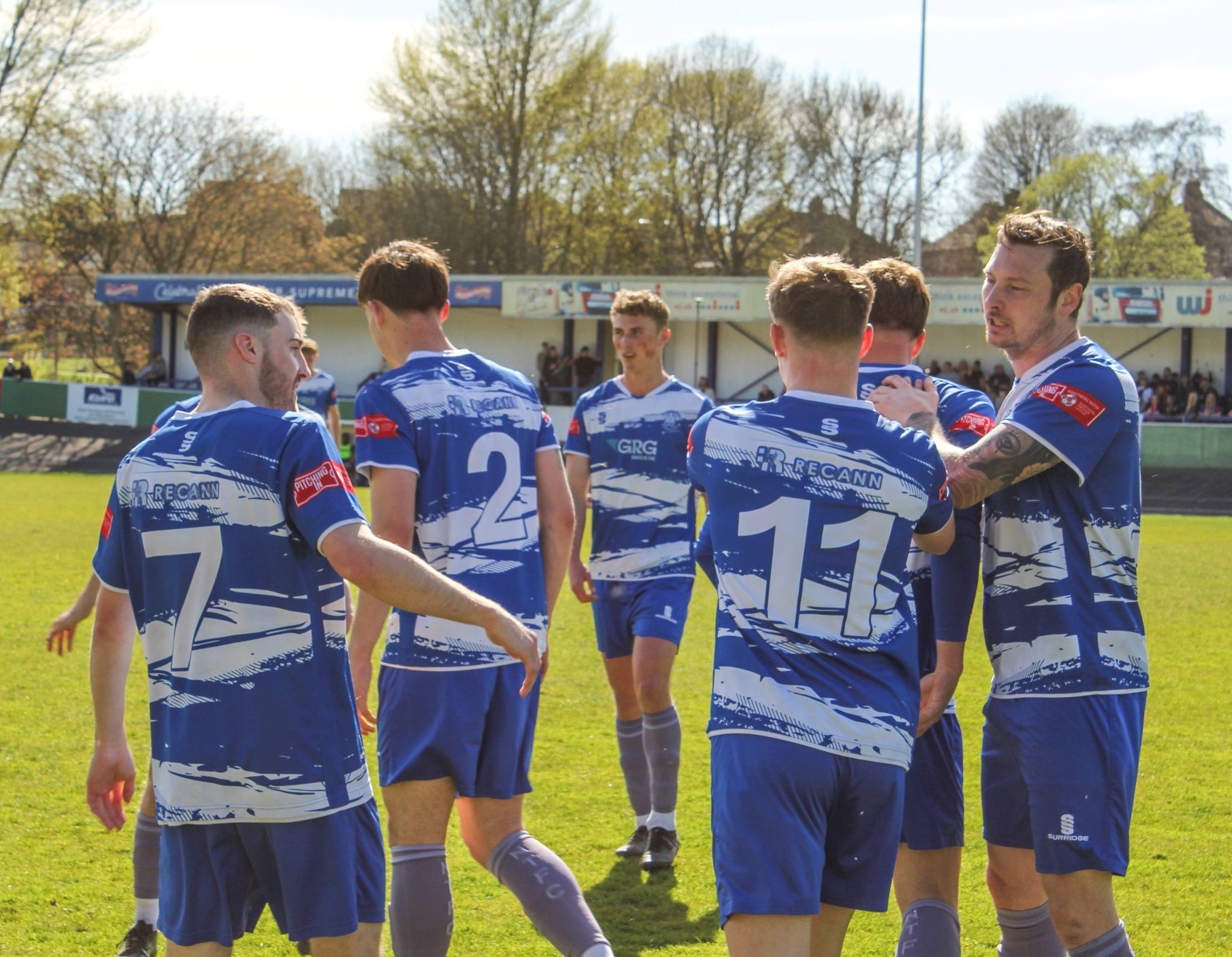 Newcastle Town celebrate a goal