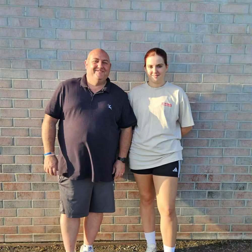 Mark Wood and Chloe Cooper